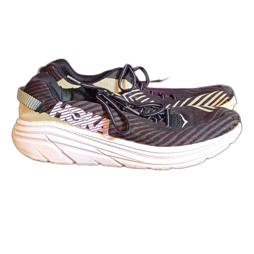 Hoka One One Rincon Running Shoes - Black / White Athletic Sneakers (Budget Pair